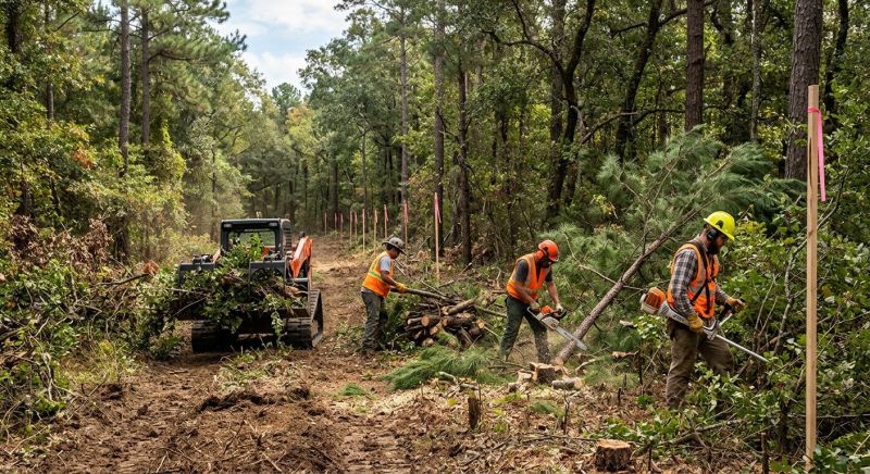 Underbrush Clearing in Gwinnett County, GA